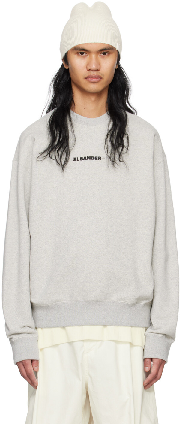 

Серый свободный свитшот Jil Sander