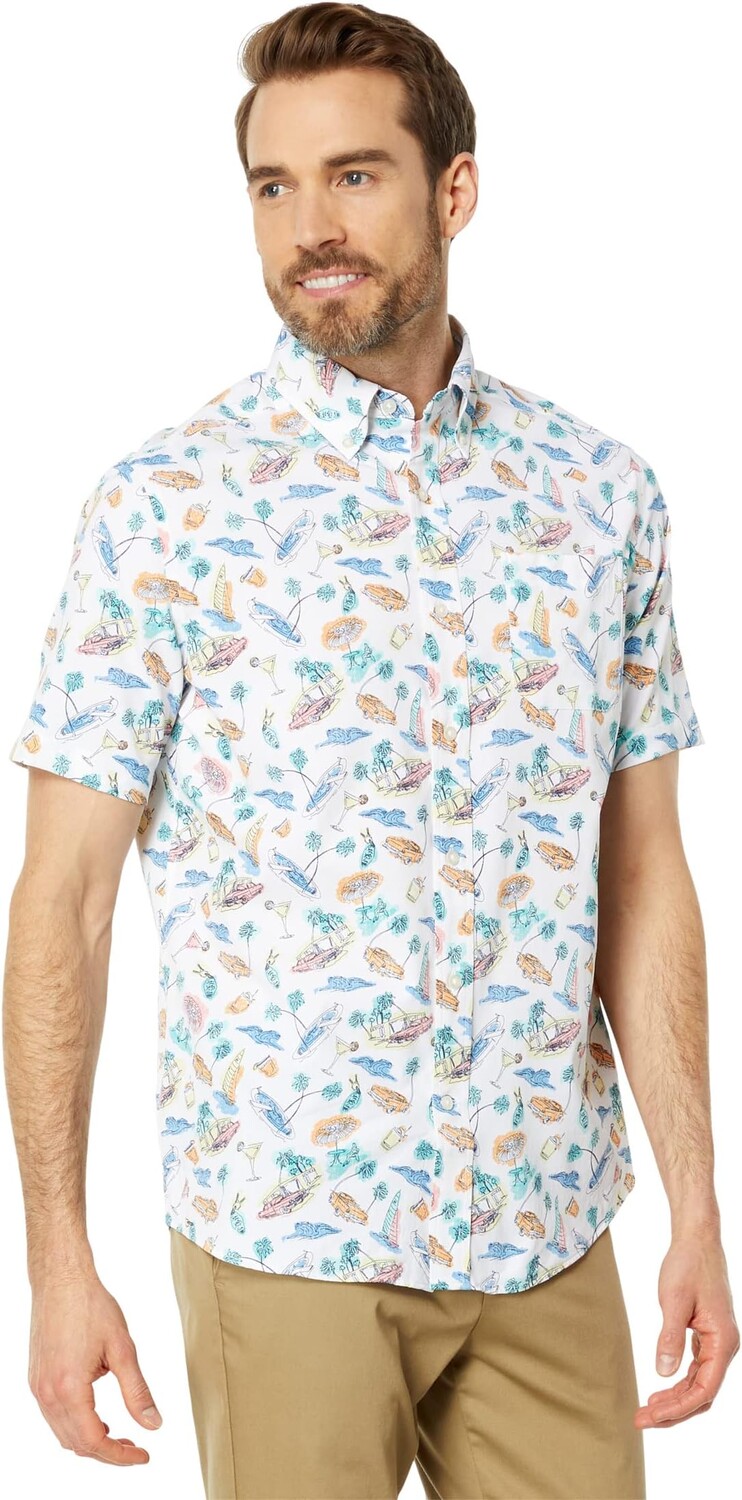 

Спортивная рубашка с короткими рукавами и видом на бассейн Southern Tide, цвет Classic White