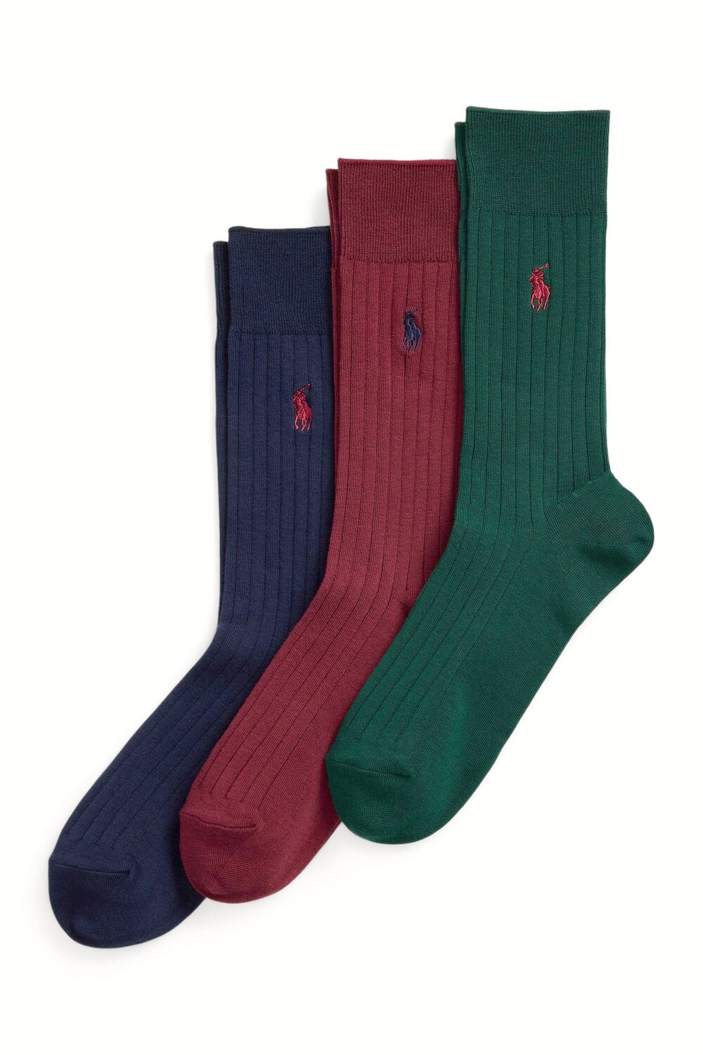 

Носки из египетского хлопка 3 пары Polo Ralph Lauren, синий