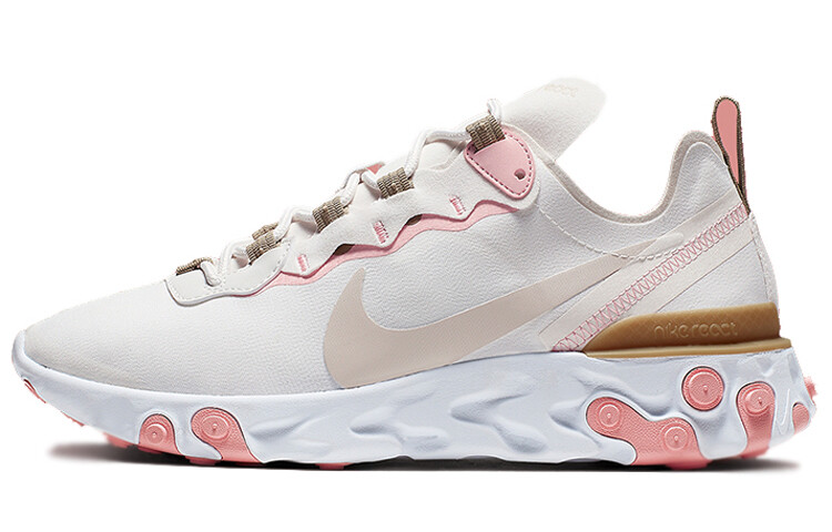 

Nike React Element 55 Женский белый/розовый