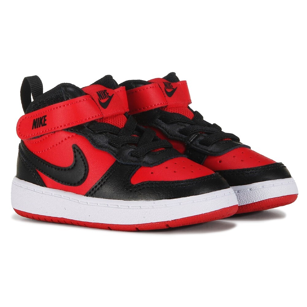 

Детские высокие кроссовки Court Borough 2 для малышей/малышей Nike, красный