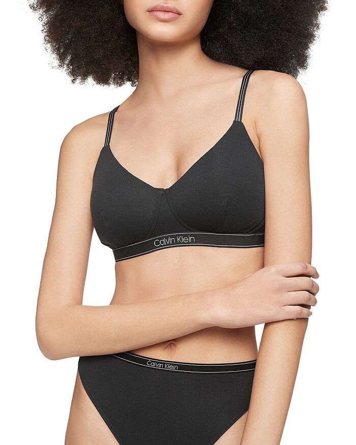 

Бюстгальтер без косточек Pure в рубчик с легкой подкладкой Calvin Klein
