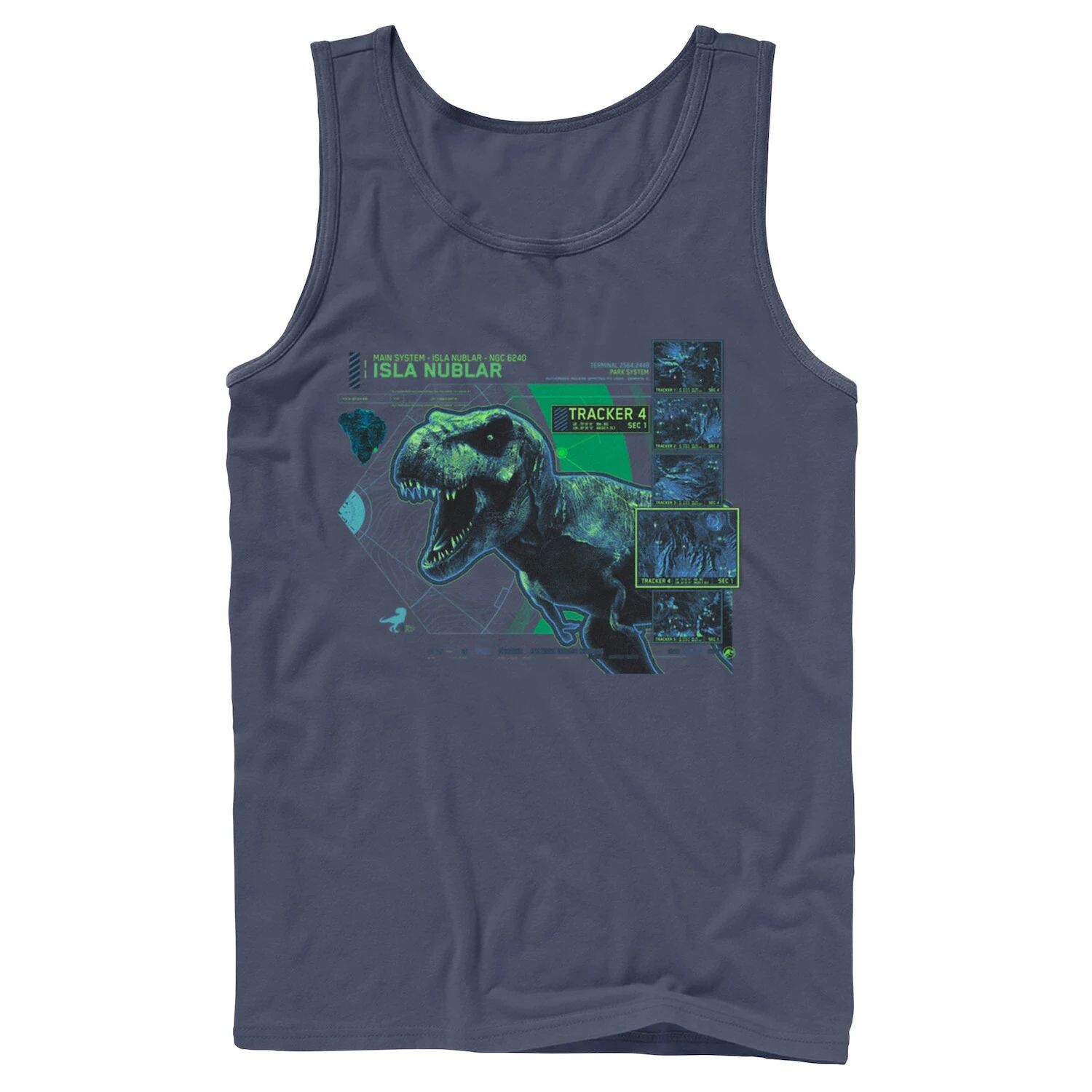 

Мужская майка Jurassic World T Rex Isla Nublar Tacker Tank
