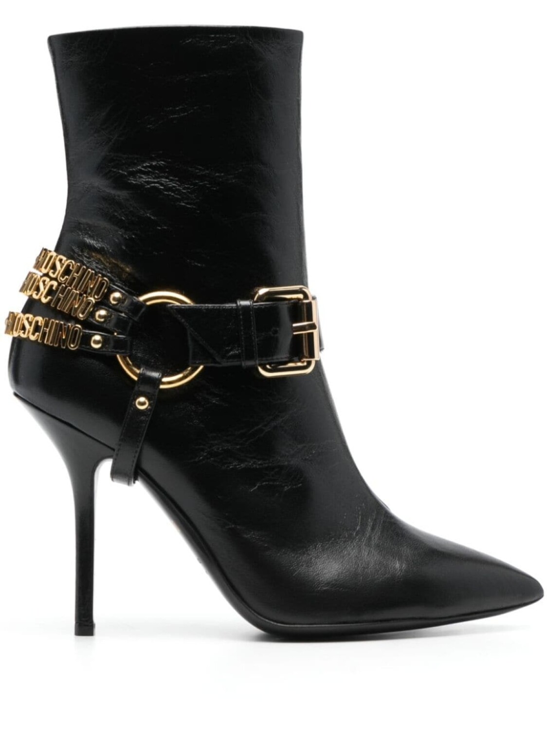 

Moschino ботильоны с логотипом, черный