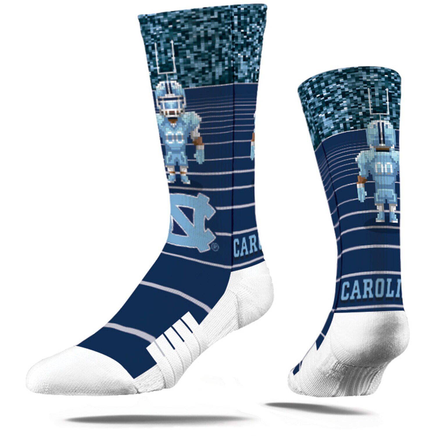 

Молодежные носки с 8-битными круглыми носками Strideline North Carolina Tar Heels Unbranded