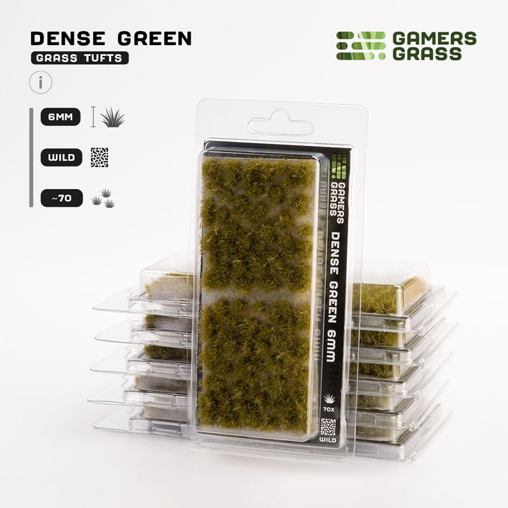 

Аксессуары Gamers Grass Gamers Grass Tufts: Dense Green - Wild 6mm