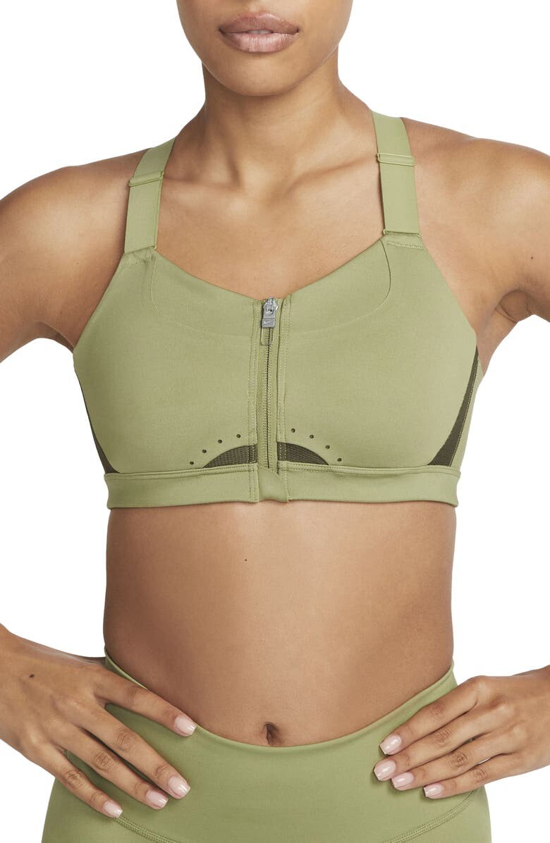 

Спортивное бра Dri-FIT Alpha с застежкой-молнией спереди NIKE