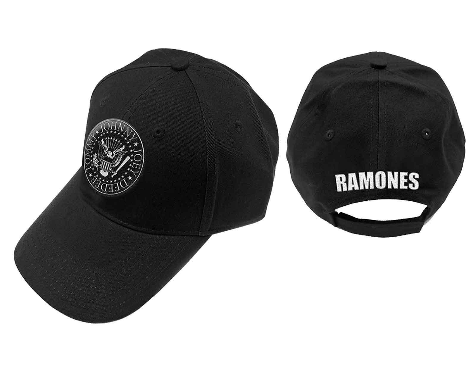 Бейсбольная кепка с ремешком на спине и полосой президентской печати Ramones, черный футболка дорога к руинам ramones серый