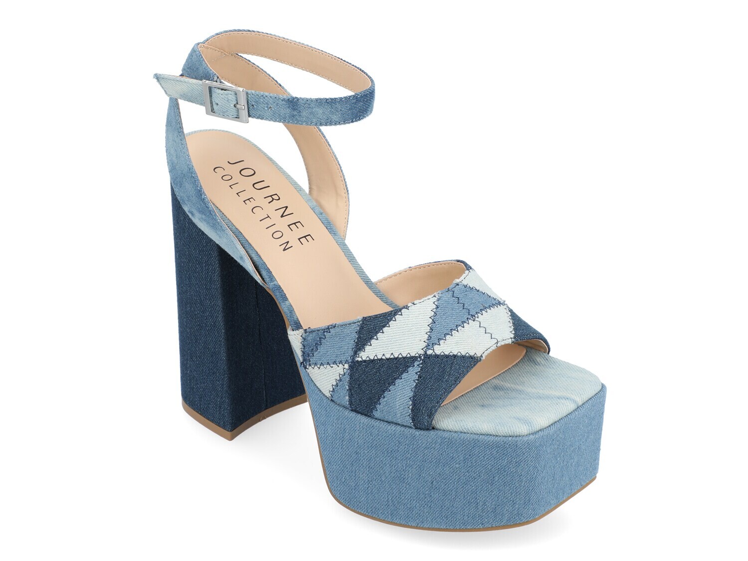 

Сандалии на платформе Journee Collection Asherby, синий