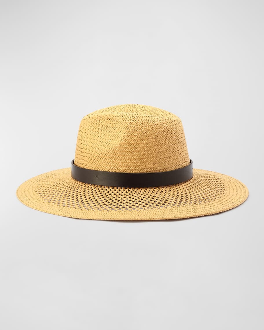 

Открытая соломенная шляпа Fedora Michael Kors