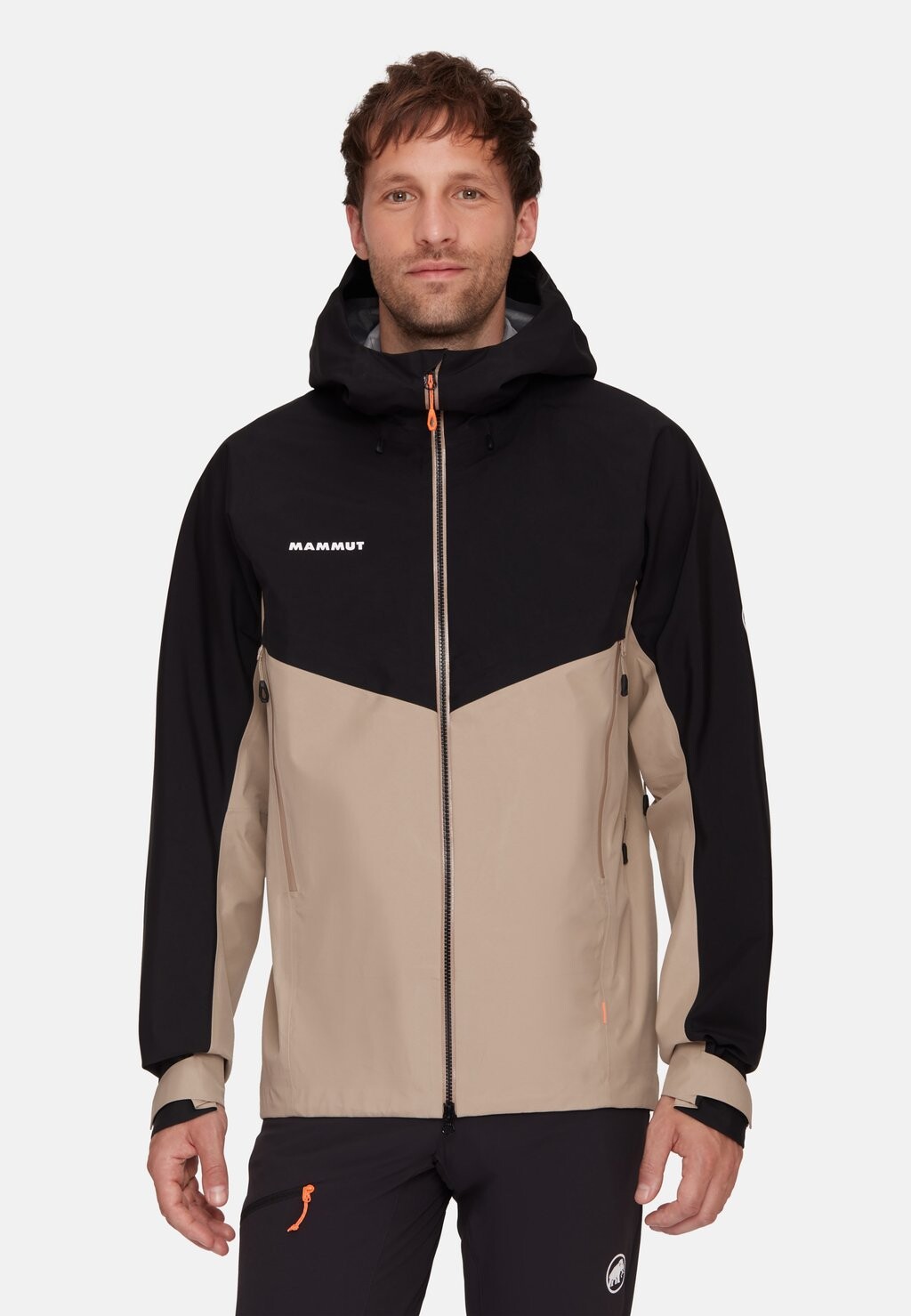 

Куртка Hardshell CRATER HOODED JACKET MEN Mammut, цвет savannah-black