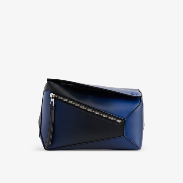 

Маленькая кожаная поясная сумка с пазлами Loewe, синий
