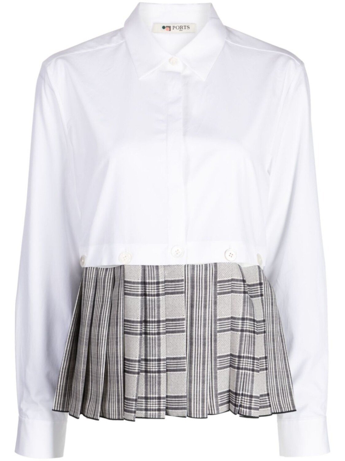 

Ports 1961 рубашка со складками, белый