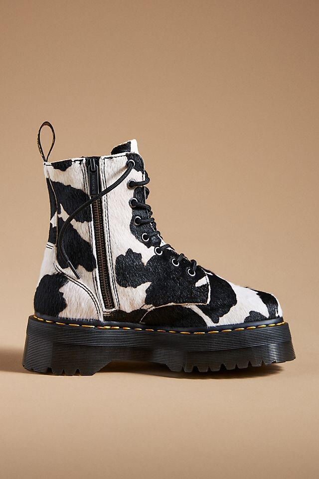 

Ботинки на платформе Dr. Martens Jadon, черно/белый
