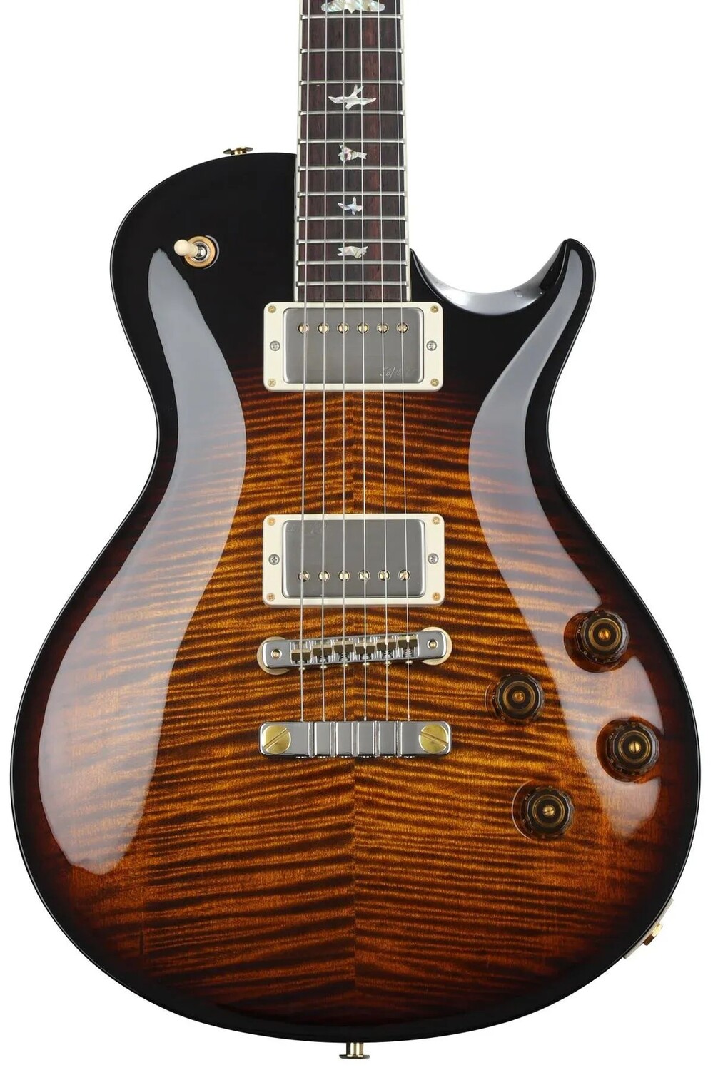 

Новая электрогитара PRS McCarty Singlecut 594 Black Gold Burst, 10-Top