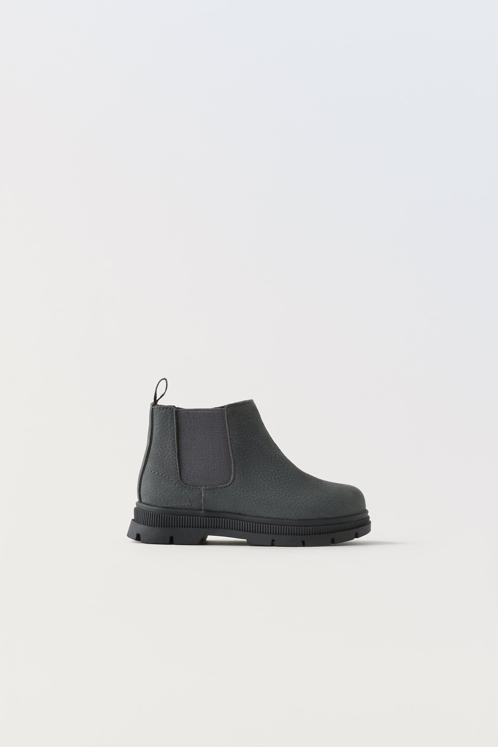 

Кожаные ботинки Zara, серый