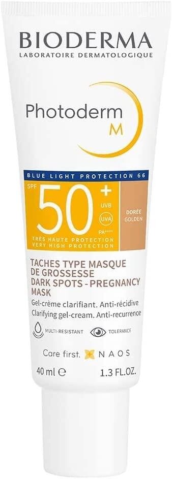 

Bioderma Photoderm M Оттеночный крем Golden SPF 50+ 40 мл Оттеночный солнцезащитный крем для пятнистой кожи