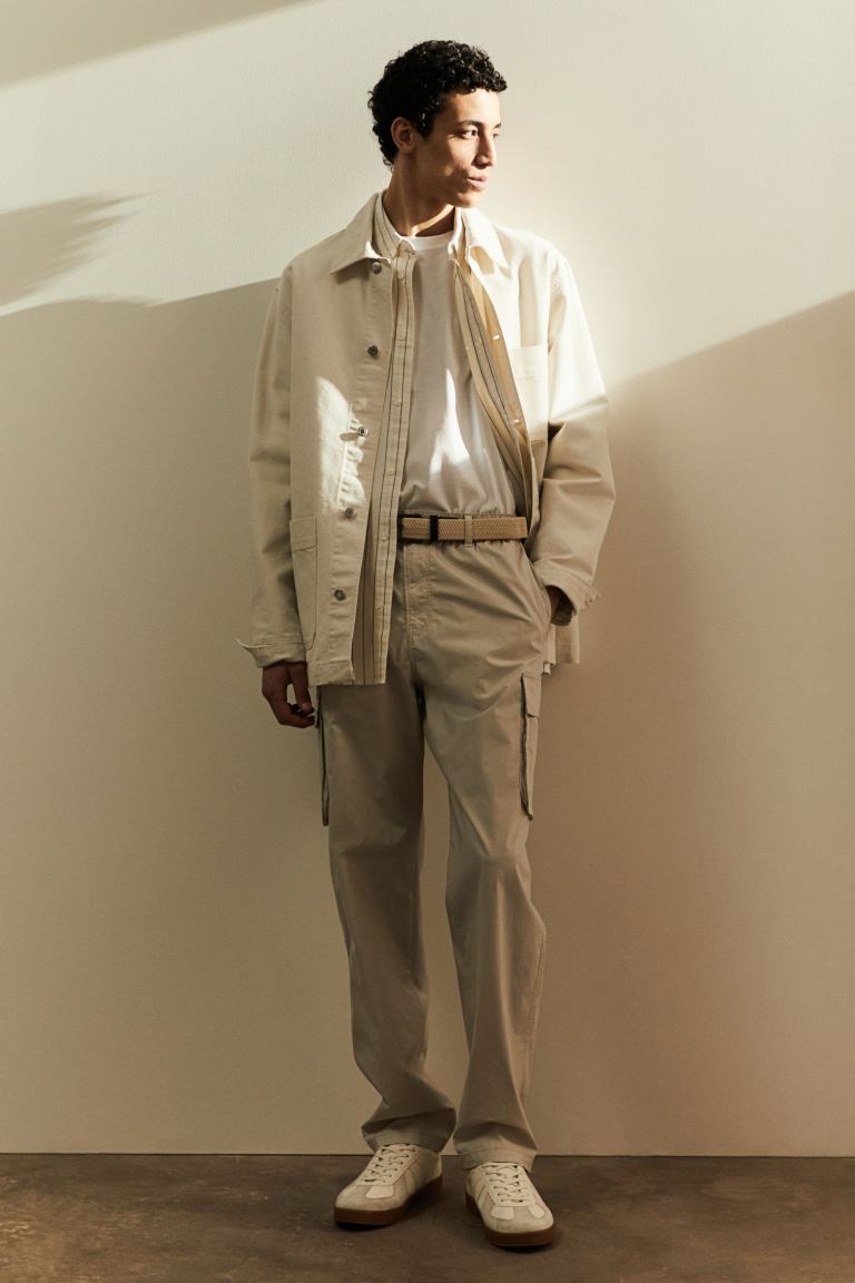 Брюки-Карго стандартного кроя H&M, бежевый зимние брюки карго стандартная посадка мужские burton черный