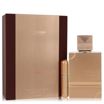 Подарочный набор Amber Oud Gold Edition Extreme 6,7 унций 6,7 Pure Perfume, Al Haramain женская парфюмерия al haramain amber oud gold edition extreme pure perfume