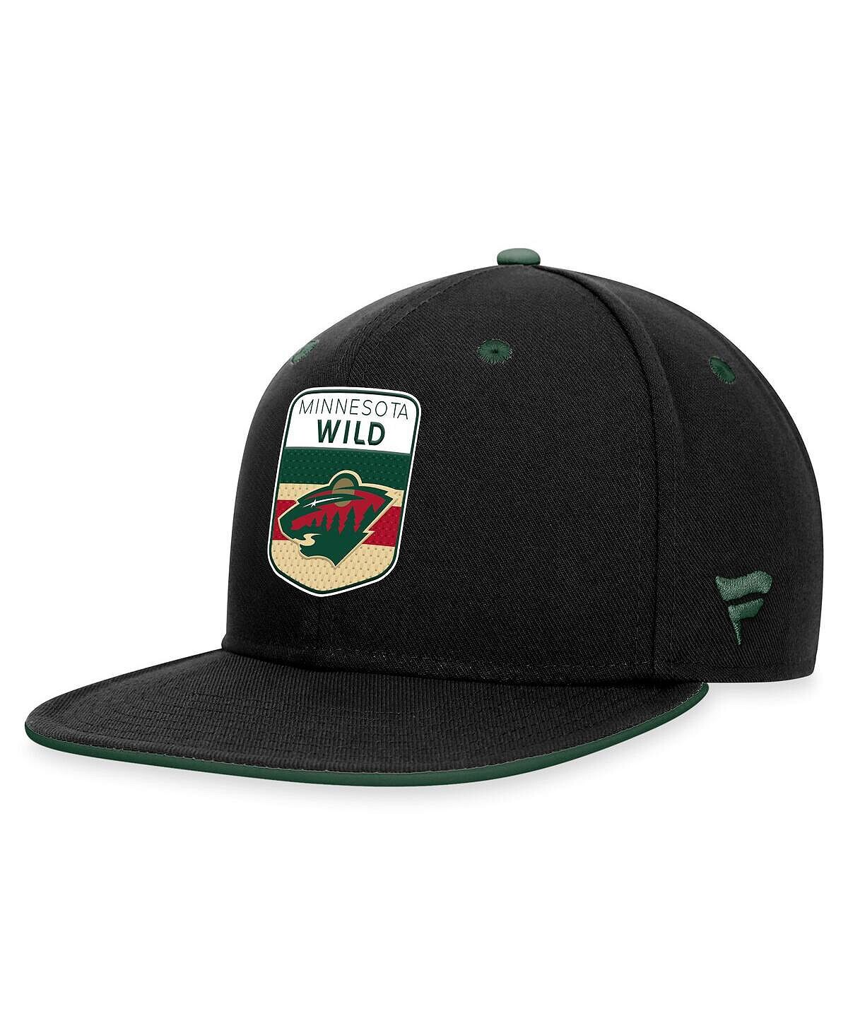 

Мужская черная бейсболка с логотипом Minnesota Wild Draft НХЛ 2023 Fanatics