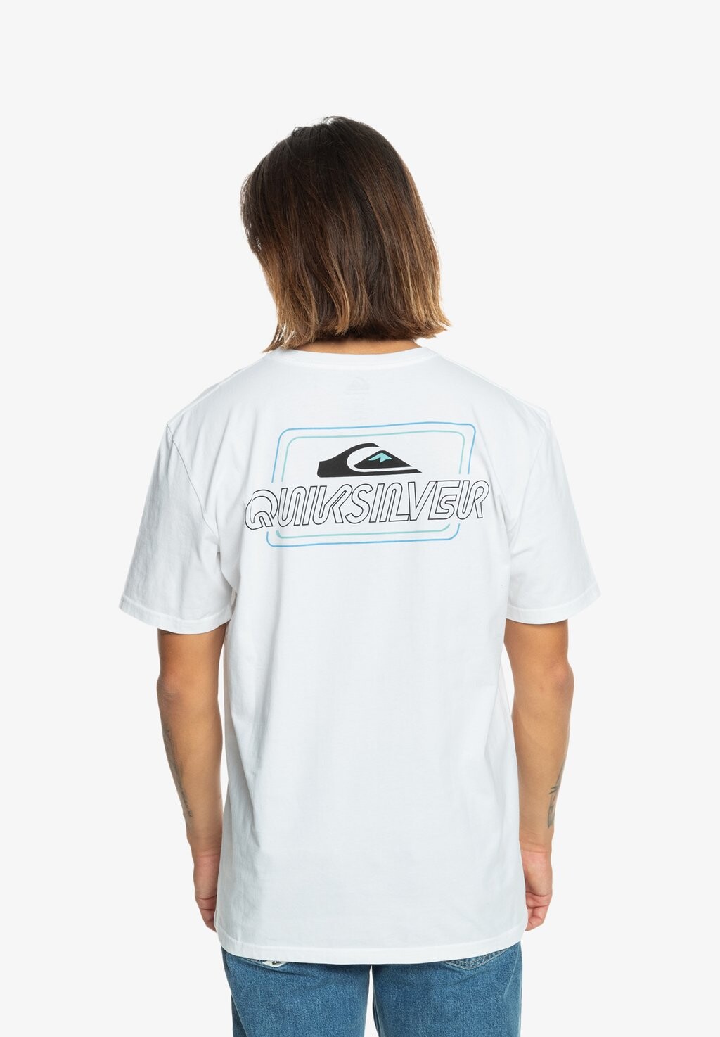 

Футболка с принтом LINE BY LINE Quiksilver, цвет white