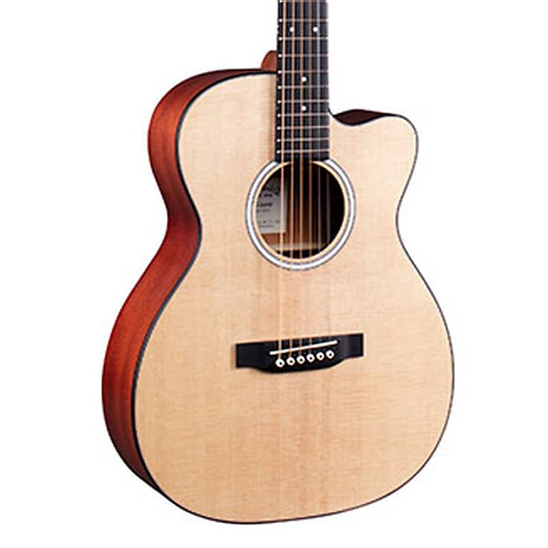 цена Акустическая гитара Martin 000CJr-10E Junior 14-Fret Cutaway Acoustic-Electric Guitar w/ Gig Bag
