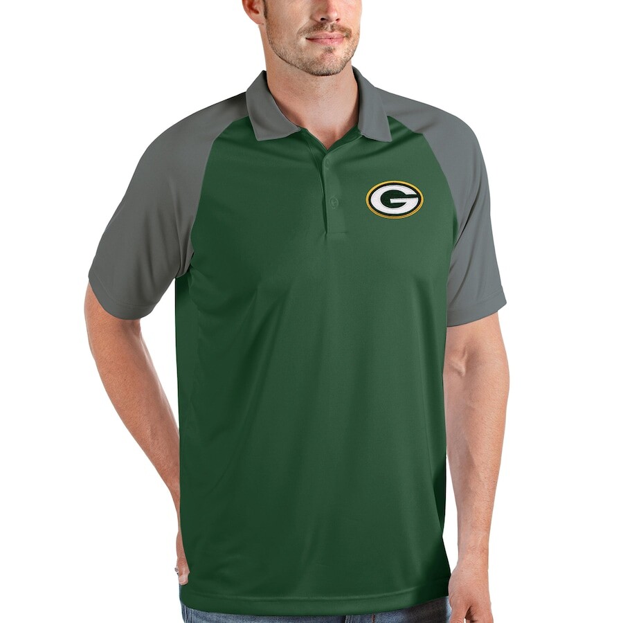 

Поло с коротким рукавом Antigua Green Bay Packers, зеленый