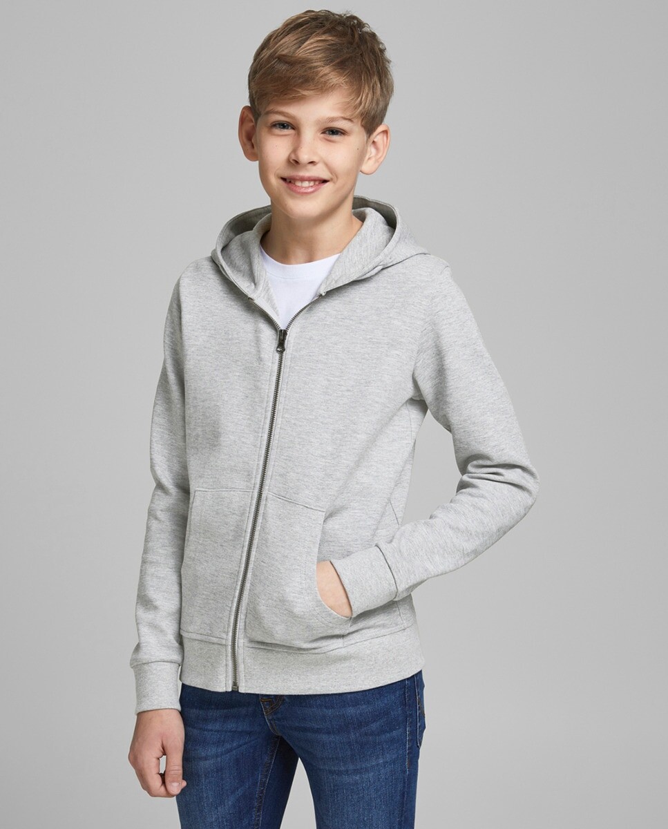 

Толстовка для мальчика с длинными рукавами Jack & Jones, светло-серый