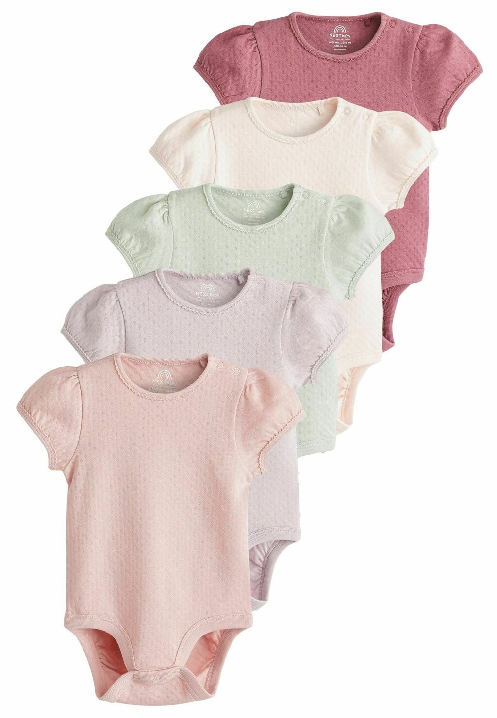 

Боди POINTELLE PUFF SLEEVE 5 PACK REGULAR FIT Next, цвет multi pastel