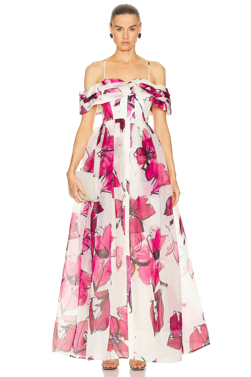 

Платье макси Aje Cordelia Corsetted, цвет Falling Florals