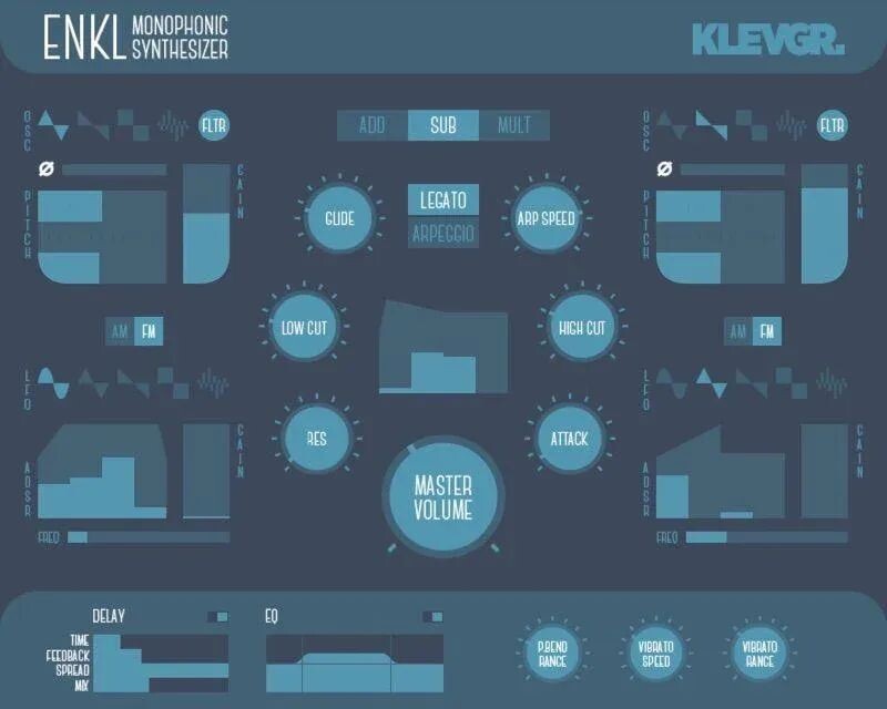 

Плагин монофонического синтезатора Klevgrand Enkl