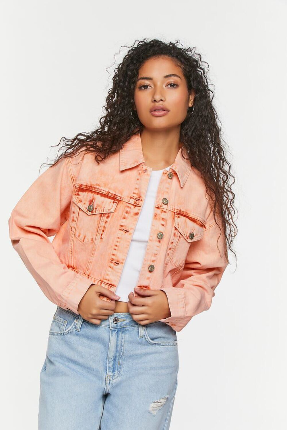

Укороченная джинсовая куртка Trucker Forever 21