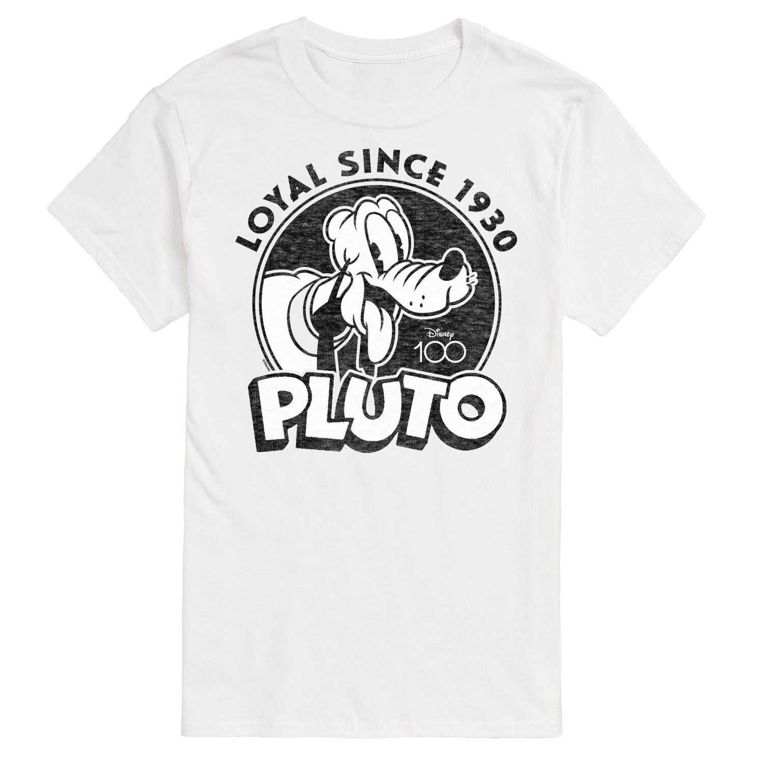 

Футболка с цветами 100 Big & Tall Pluto 1930 Disney, белый