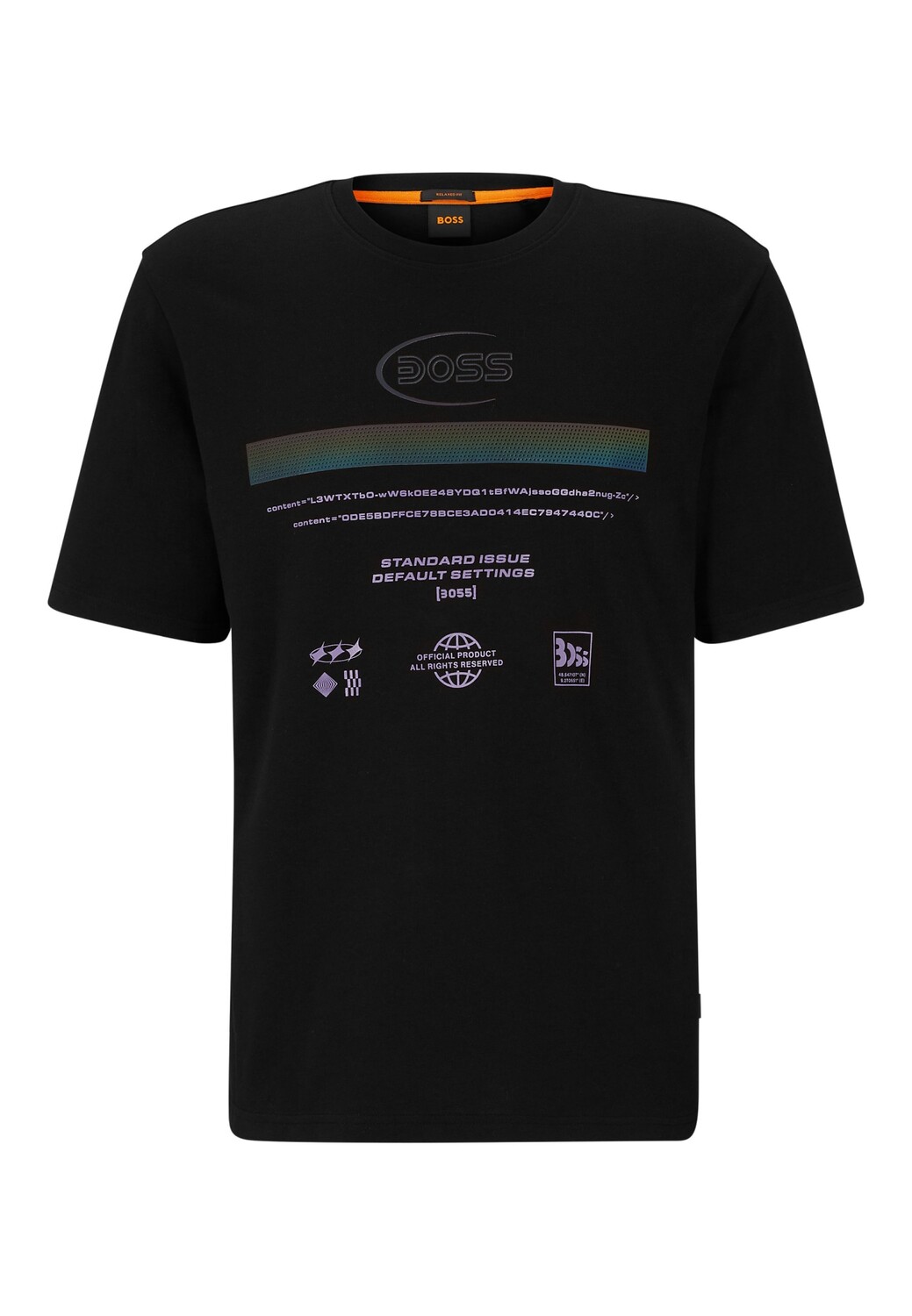 

Футболка BOSS TEIRIDESCENT Relaxed Fit, черный