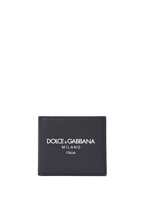 

Мужской кожаный кошелек с логотипом Dolce&Gabbana, синий