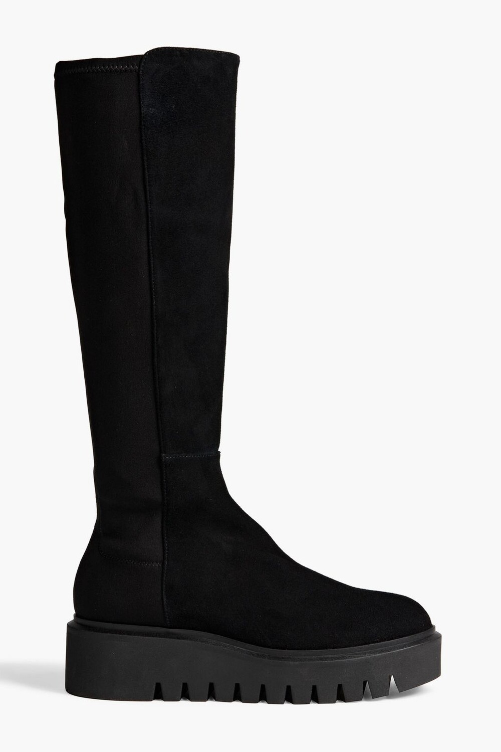

Сапоги шале из замши и неопрена STUART WEITZMAN, черный