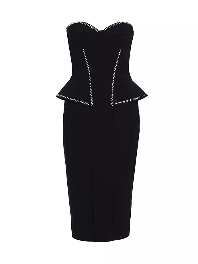 цена Многослойное платье без бретелек Terenzia Chiara Boni La Petite Robe, черный