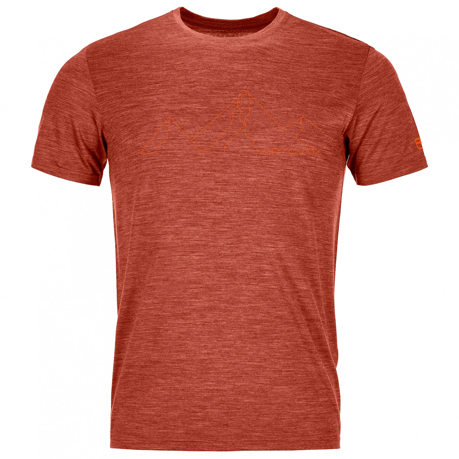 Рубашка из мериноса Ortovox 150 Coolountain Face Ts, цвет Clay Orange Blend