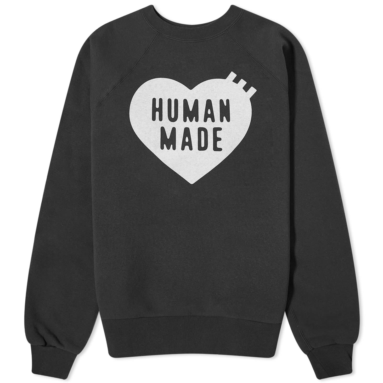 Свитшот Human Made Heart, черный худи human made heart logo white белый