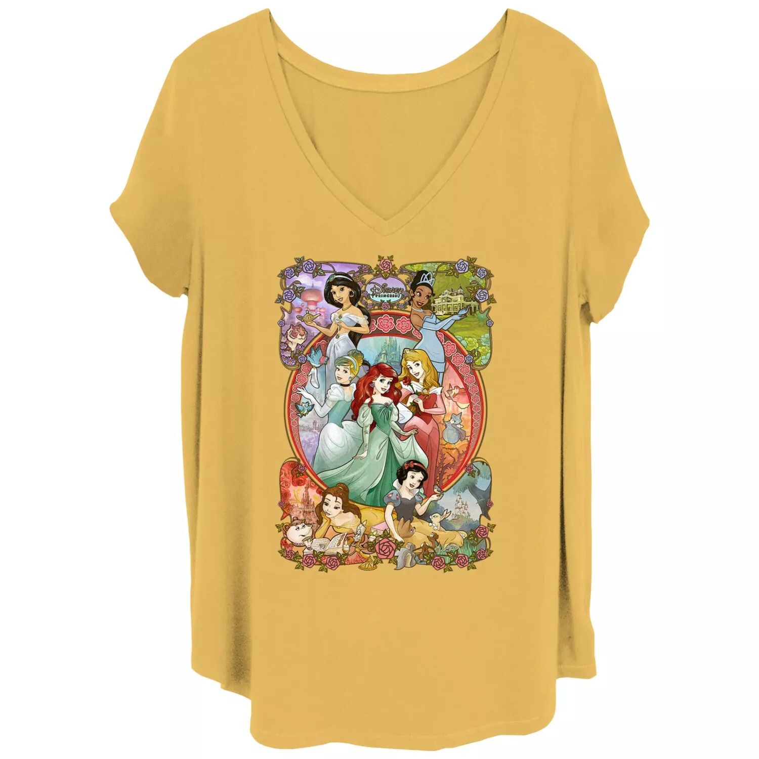 

Футболка больших размеров для юниоров Disney Princesses Group Shot Licensed Character