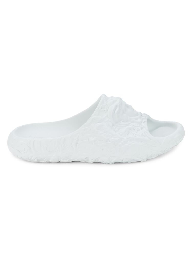 

Текстурированные шлепанцы для бассейна Medusa Versace, цвет Optical White