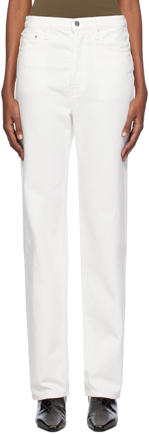 Классические джинсы Off-White Toteme классические белые прямые джинсы из эластичного денима joe browns белый