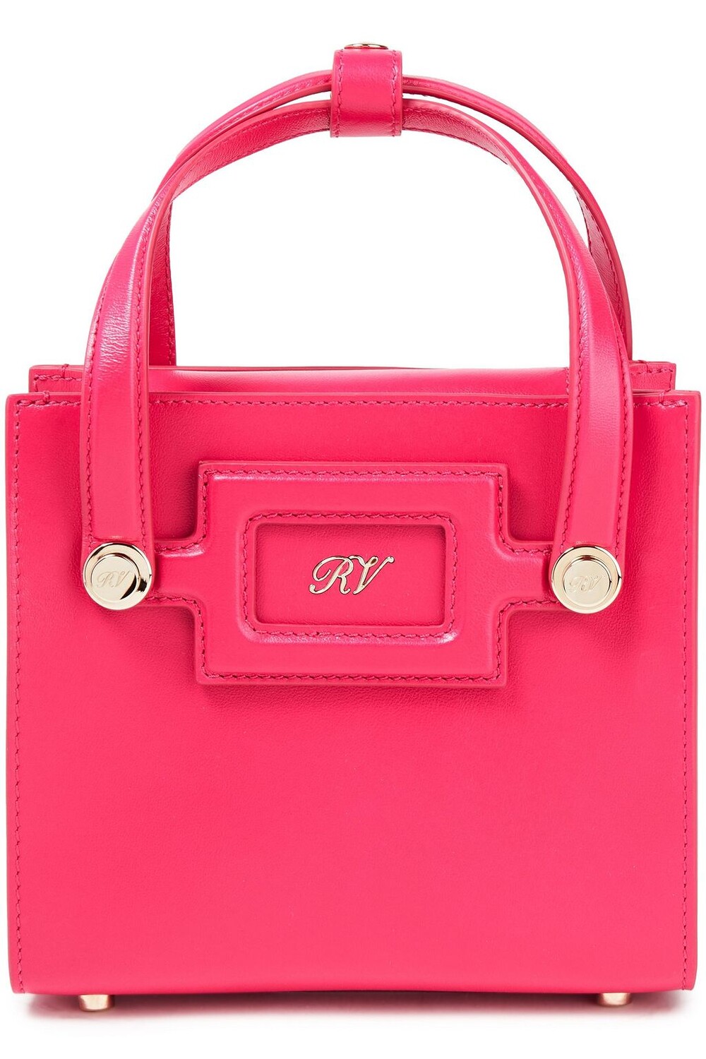 

Мини-кожаная сумка-тоут Viv Sellier ROGER VIVIER, фуксия