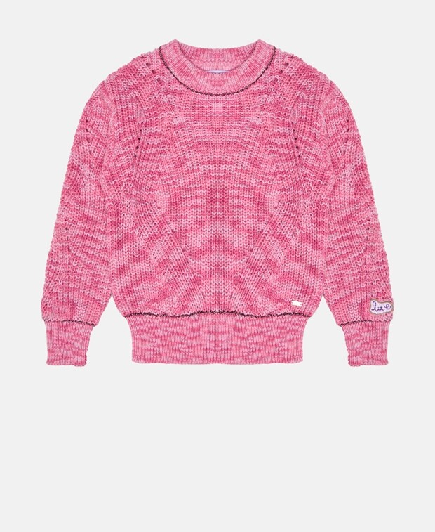 

Трикотажный пуловер органик Scotch & Soda, розовый