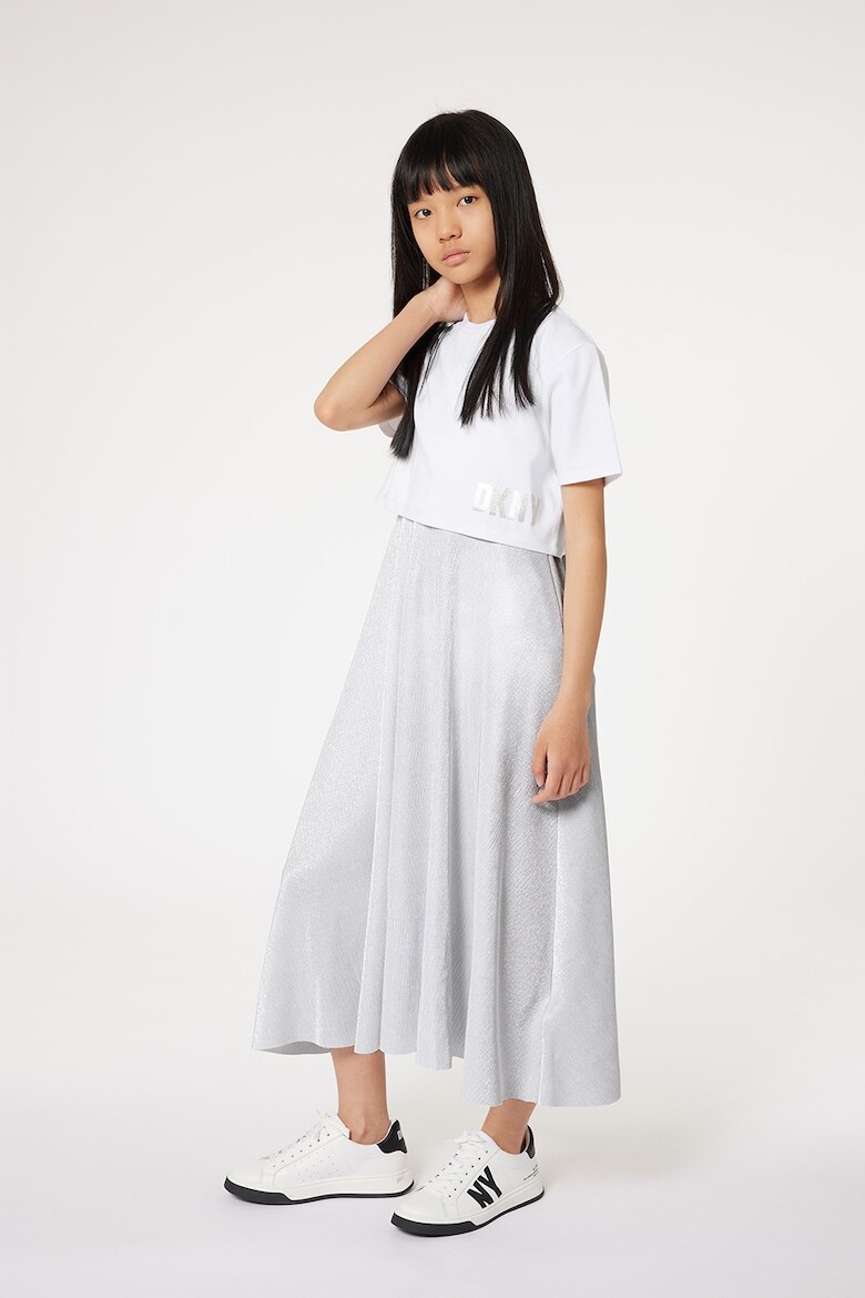 

Платье миди с дизайном 2 в 1 Dkny, белый