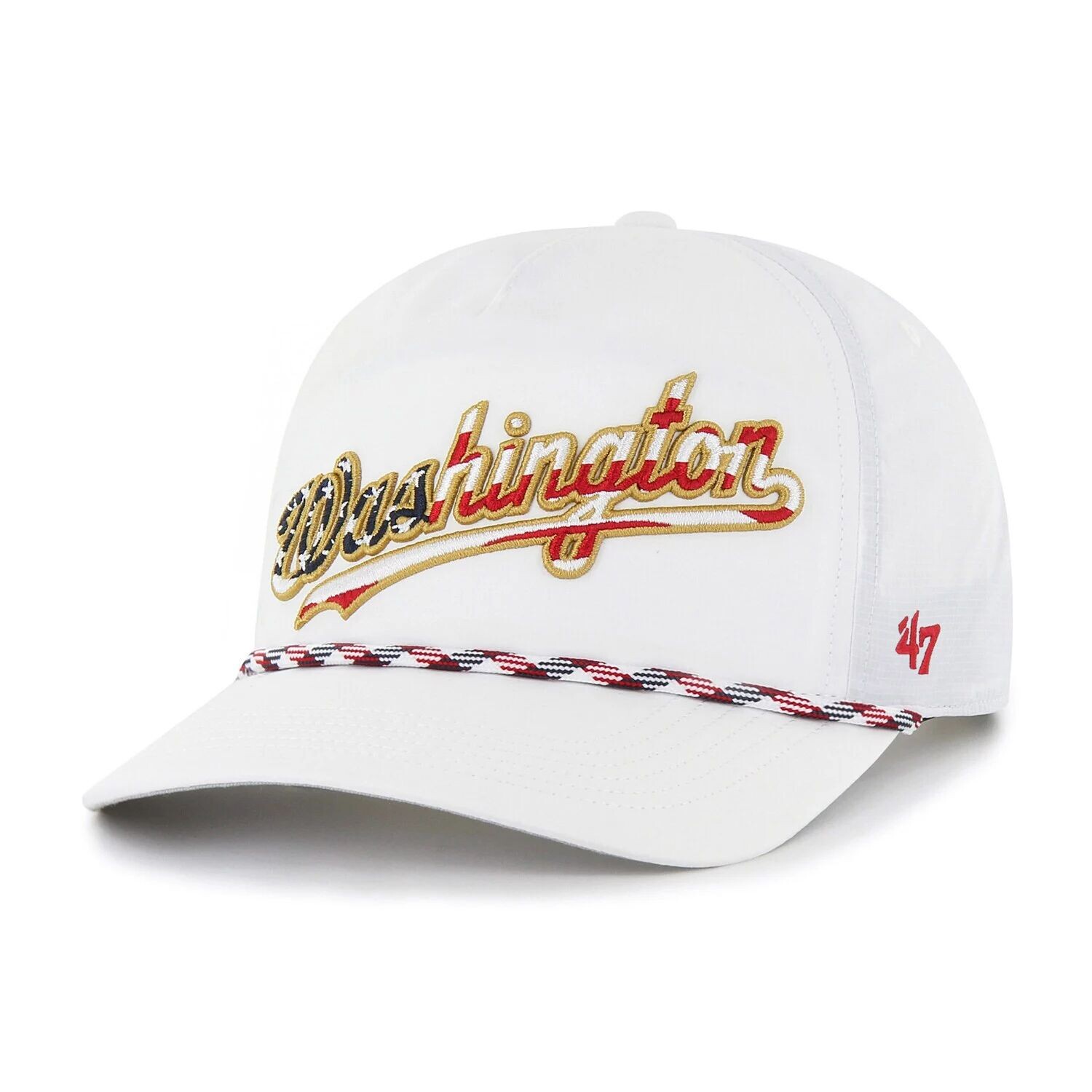 

Мужская белая кепка '47 Washington Nationals с флагом Flutter Hitch Snapback