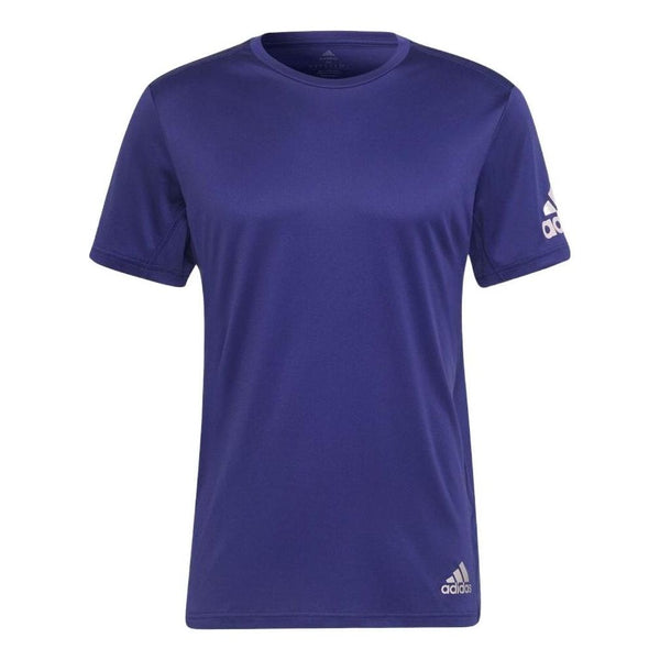 Футболка adidas Shoulder Logo Printing Solid Color Round Neck Short Sleeve Purple, мультиколор