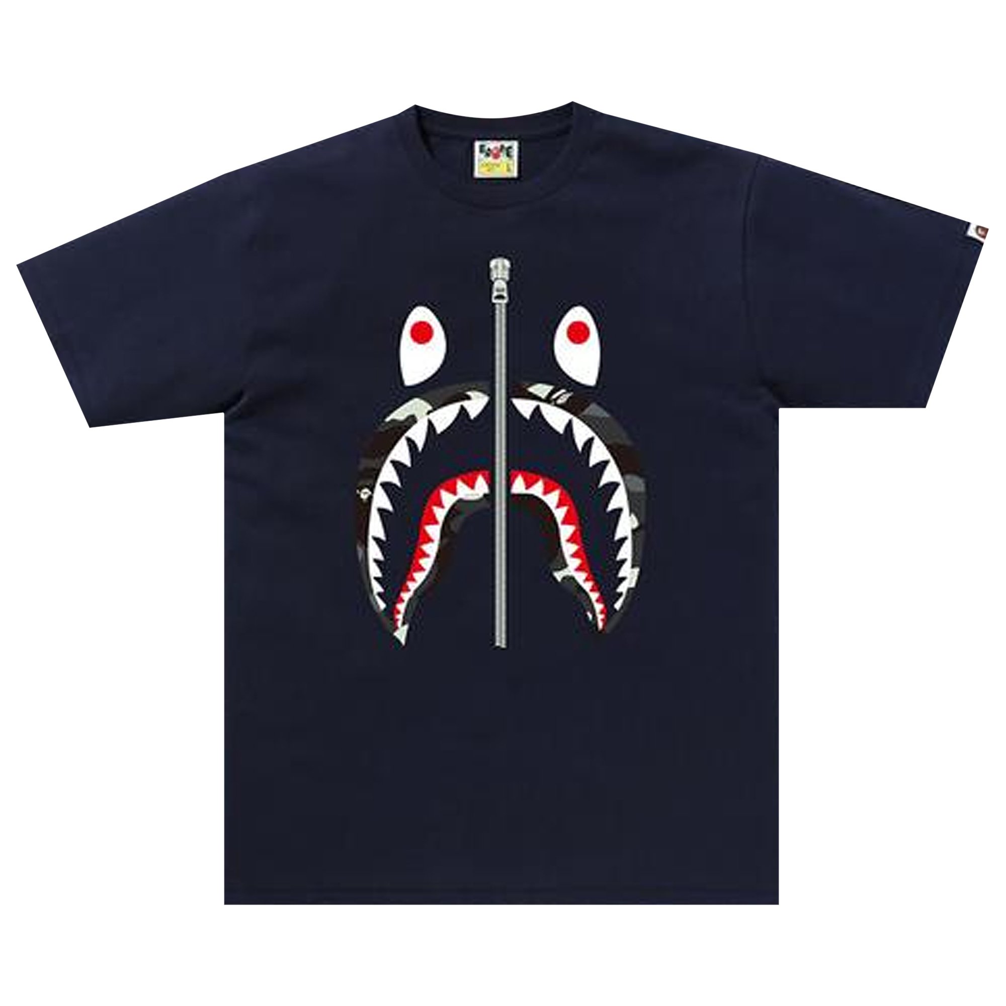 

Футболка BAPE City Camo Shark, темно-синяя, Синий