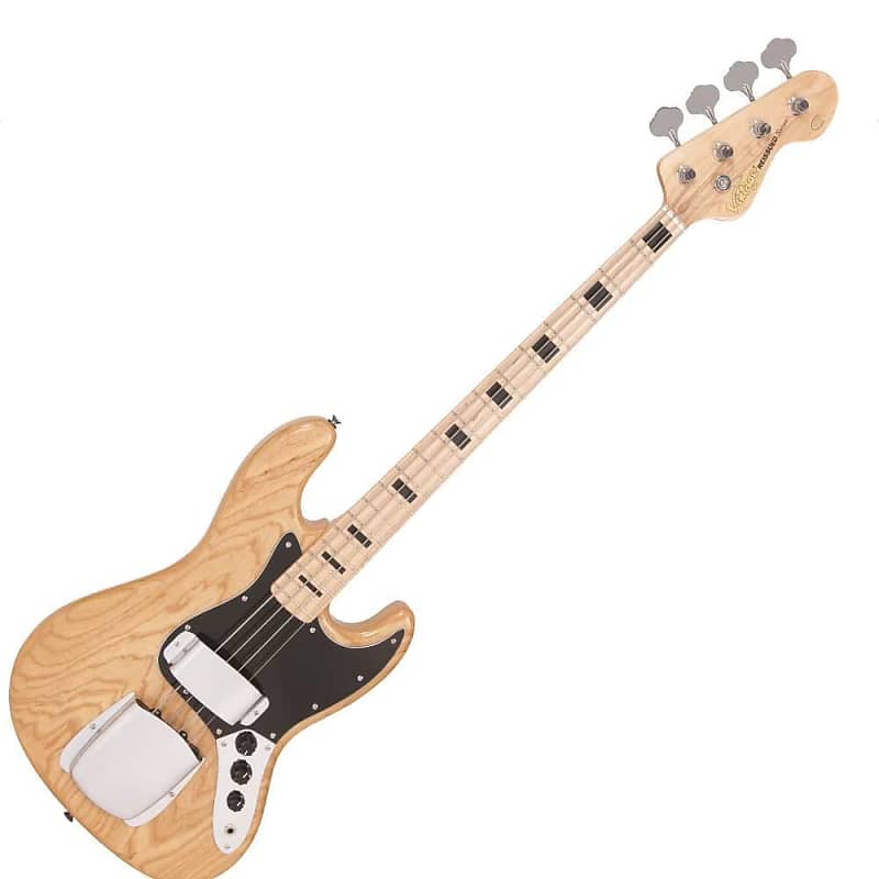 Басс гитара Vintage VJ74 ReIssued Maple Fingerboard Bass - Natural Ash цена и фото