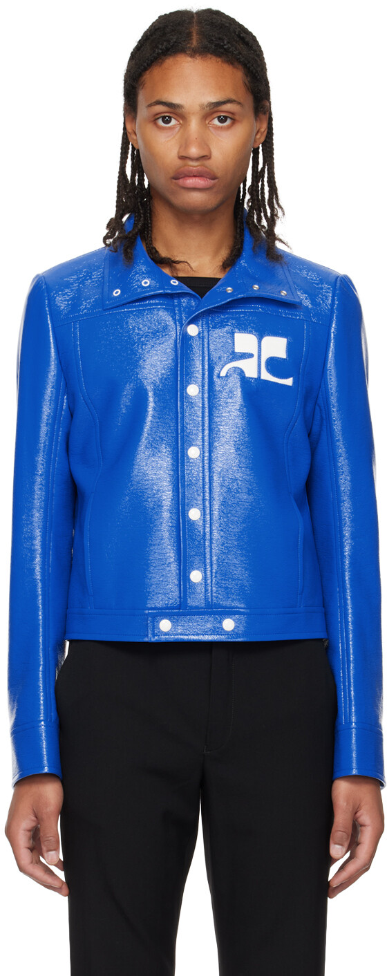 

Синяя куртка на кнопках Courreges, Синий